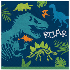 Dino-Mite Birthday Beverage Napkins, 16-ct - Case of 72