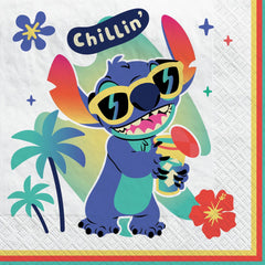 Stitch Square Paper Beverage Napkins, Multi-Color, 5-inch, 16-ct - Case of 72