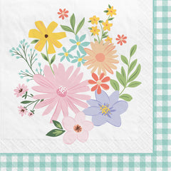 Springtime Blooms Paper Beverage Napkins, 16-ct - Pack of 2