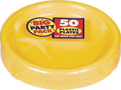 Big Party Pack Plastic Dessert Plates, 7-inch, 50-ct - Case of 6