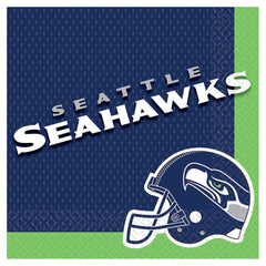Seattle Seahawks NFL Luncheon Napkins, 16-ct - Pack of 6