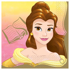Disney Princess Belle Lunch Napkins, Pink, 6.5 inch, 16-ct, 2-ply - Case of 72