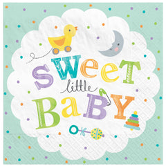 Sweet Little Baby Luncheon Napkins, 16-ct - Pack of 3