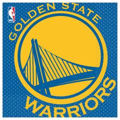 Golden State Warriors Lunch Napkins, 16-ct - Pack of 6