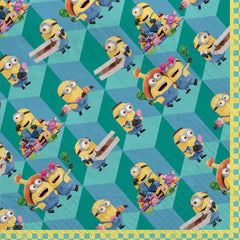 Despicable Me Square Luncheon Napkins, Blue/Red/Yellow, 6.5-inch, 16-ct - Pack of 6