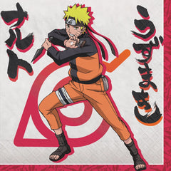 Naruto Square Paper Lunch Napkins, Multi-Color, 6.5-inch, 16-ct - Pack of 6