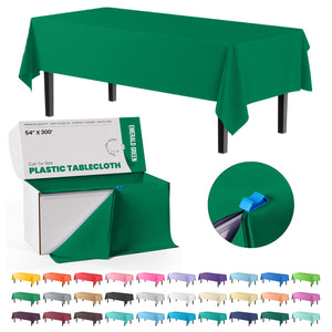 54 In. x 300 Ft. Cut To Size Emerald Green Table Roll