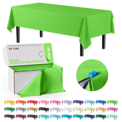 54 In. x 300 Ft. Cut To Size Lime Green Table Roll