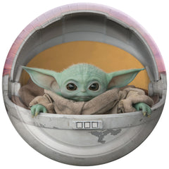 The Mandalorian Baby Yoda Dessert Paper Plates, 7 inch, 8-ct - Case of 72