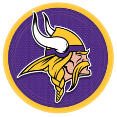 Minnesota Vikings 9-inch Round Paper Plates, 8-ct - Pack of 6