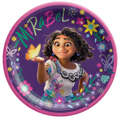 Disney Encanto 9-inch Round Paper Plates - Mirabel Design, 8-ct - Pack of 2