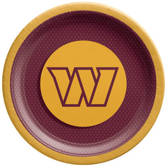 Washington Commanders 9-inch Round Paper Plates, 8-ct - Pack of 2