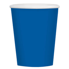 Royal Blue 9oz Paper Cups - Solid Color Collection | 48 Count