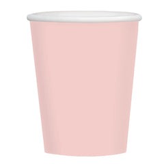Pale Pink 9oz Paper Cups - Value Pack - Case of 96
