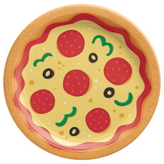 Pizza Party 10.5-inch Round Paper Plates, 8-ct - Pack of 3