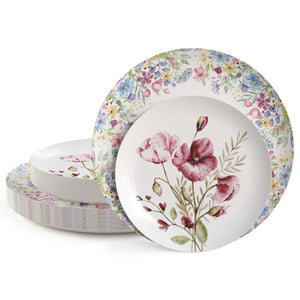 Earthtrends Provincial Paper Combo Set | 32 10 In. + 32 8 In.
