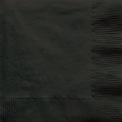 Black Beverage Napkins - 32 Count - Case of 12