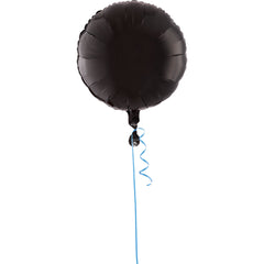 Elegant Black 18-Inch Foil Balloon - Pack of 10