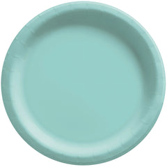Robin Blue 8.5-inch Round Paper Plates, 50-ct - Case of 6