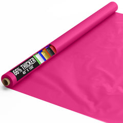 40 In. x 100 Ft. Premium Cerise Plastic Table Roll | 6 Pack