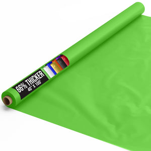 40 In. x 100 Ft. Premium Lime Green Plastic Table Roll | 6 Pack