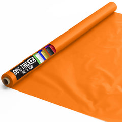 40 In. X 100 Ft. Premium Orange Plastic Table Roll | 6 Pack