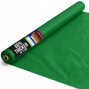 40 In. x 300 Ft. Premium Emerald Green Plastic Table Roll | 4 Pack