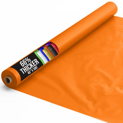 40 In. x 300 Ft. Premium Orange Plastic Table Roll | 4 Pack