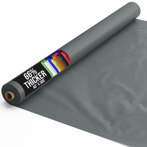 40 In. x 300 Ft. Premium Silver Plastic Table Roll | 4 Pack