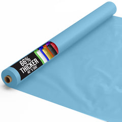 40 In. X 300 Ft. Premium Sky Blue Plastic Table Roll | 4 Pack
