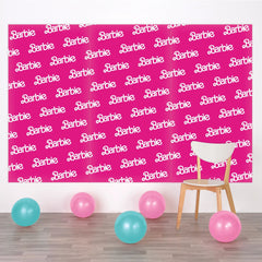 Malibu Barbie Plastic Backdrop Kit for Birthday Parties/Graduation Party Decorations, - Case of 36