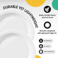 7 In. White Paper Plates | 1000 Count