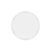 7.5 In. Clear Victorian Design Plates | 40 Count