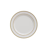 7.5 In. Cream/Gold Line Design Plates | 40 Count
