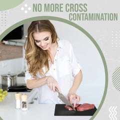 10 In. x 13.5 In. Black Disposable Cutting Boards | 15 Count