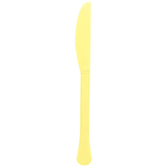 Heavyweight Mid-Cut Yellow Plastic Knives, 20-pk - Pack of 5