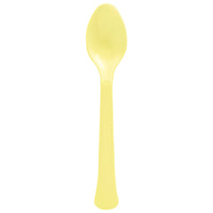 Heavyweight Light Yellow Plastic Spoon, 20-ct - Pack of 5