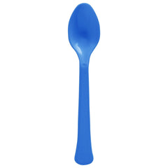 Bright Royal Blue Plastic Spoon, 20-ct - Case of 72