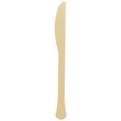 Elegant Gold Plastic Knife - Solid Color Collection, 20-pk - Case of 72