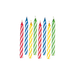 Magic Re-Lite Spiral Birthday Candles - Assorted Colors, 10-ct - Pack of 4