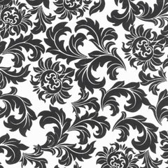 Classic Black Printed Paper Napkins | 100 Count
