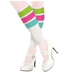 1980s Awesome Striped Leg Warmers, One Size, 2-pcs - Case of 48