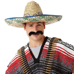 Pancho Villa Moustache - Pack of 3
