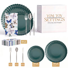 Scalloped Black Aqua Ultimate Set