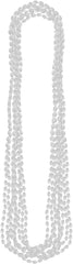 Silver Metallic Beaded Necklace Set, 30-inch, 8-Pack - Pack of 6