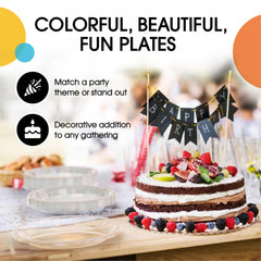 9 In. | Clear Plastic Plates | 600 Count