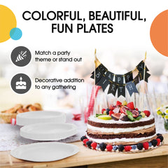 9 In. White Paper Plates | 1000 Count