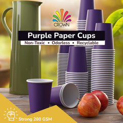 9 Oz. Purple Paper Cups | 1000 Count