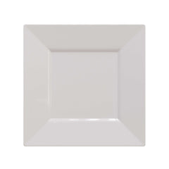 9.5" White Square Plastic Plates (120 Count) - Yom Tov Settings