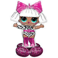 LOL Diva Airloonz Foil Balloon - Juvenile Birthday - Case of 24